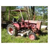 FARMALL MCCORMICK 140 W/ WOODS 6 FOOT BELLY MOWER