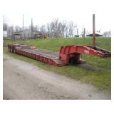 1987-40FT TRIPLE AXLE LOW BOY TRAILER W/