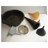FUNNELS AND DRAIN PAN