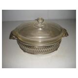 GLASSBAKE CASEROLE DISH W/ SERVER