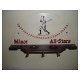 VINTAGE MINOR LEAGUE BASEBALL DISPLAY