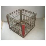 VINTAGE METAL MILK CRATE
