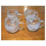 (4) 1970'S NESCAFE NESTLE WORLD MUGS