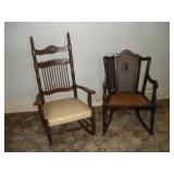 (2) VINTAGE ROCKING CHAIRS
