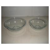 PYREX CLEAR GLASS MIXING BOWLS