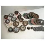 ASSORTED CUTTING - GRINDING AND WIRE WHEELS