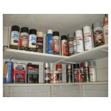 SPRAY PAINT CONTENTS OF SHELF