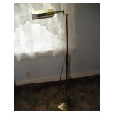 VINTAGE BRASS ADJUSTABLE FLOOR LAMP