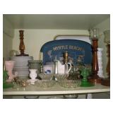 CANDLE HOLDERS AND COLLECTABLE GLASS