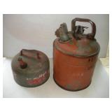 (2) METAL FUEL CANS