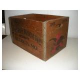 VINTAGE ANHEUSER BUSCH INC. WOODEN CRATE