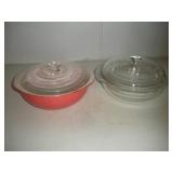PYREX CASEROLE DISHES LARGEST 8IN