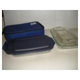 PYREX CASEROLE DISHES LARGEST 10IN