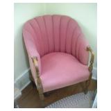 VINTAGE UPHOLSTERED CHAIR 36IN TALL