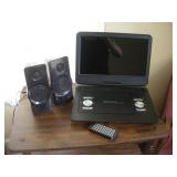 PROSCAN ELITE PORTABLE DVD PLAYER AND SPEAKERS
