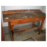 5FT WOODEN WORK BENCH  60X26X34