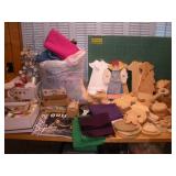 CRAFTING SUPPLIES CONTENTS OF TABLE
