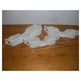 MARYLAND CHINA MILK GLASS FLATWARE HOLDERS