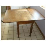 OAK DROP LEAF SINGER SEWING TABLE