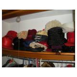 VINTAGE HATS CONTENTS OF SHELF