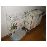 BATHROOM SHELF HAMPER AND SOAP DISPENSER