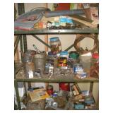 HARDWARE CONTENTS OF 3 SHELVES
