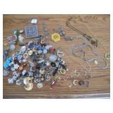 RINGS CHAINS AND EARINGS COSTUME JEWLERY