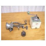 VINTAGE DIENES COFFEE GRINDER AND MEAT GRINDER