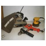 PORTER CABLE BELT SANDER DEWALT SANDER AND