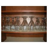 (19) GLASS GOBLETS