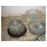 ASSORTED GLASS PLATES