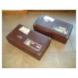 VINTAGE POSTMASTER SHIPPING CRATES 24IN LONG