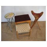 VINTAGE STOOLS TALLEST  20IN