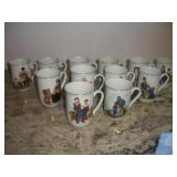 (12) NORMAN ROCKWELL COLLECTOR MUGS