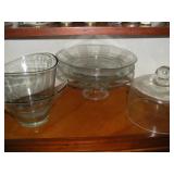 GLASS SERVERS CONTENTS OF SHELF