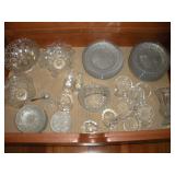 PRESSED GLASS CONTENTS OF DRAWER