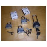 MASTER LOCKS W/ KEYS