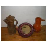CROCK BIRDHOUSE PLANTER AND PITCHER