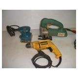 GRIZZLEY SCROLL SAW MAKITA SANDER AND DEWALT-