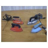 VINTAGE TOY CHILDRENS IRONS