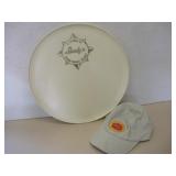 VINTAGE ISAALYS SERVING TRAY AND HAT
