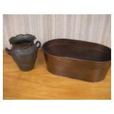 (2) FLOWER POT TALLEST 12IN