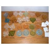 VINTAGE DEPRESSION GLASS TRINKET DISHES