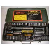 62 PC 1/4 AND 3/8 SOCKET SET