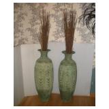 42 INCH TALL CERAMIC VASES
