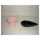 2 VINTAGE CERAMIC ASHTRAYS