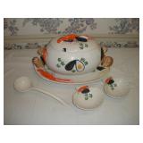 VINTAGE SON LA TALLE SOUP TUREEN W/ LADLE & --