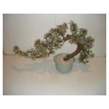 CHINESE JADE GLASS AGATE -BONSAI TREE 18X25 INCH
