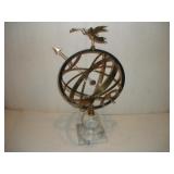 VINTAGE BRASS ARMILLARY SPHERE SUNDIAL W/ --