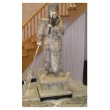 Chinese Tessellated Bone Sculpture of Zhang Fei,